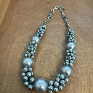 YOU & I RETIRED GRAY PEARL CHUNKY STATEMENT NECKLACE